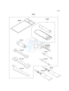 KVF 650 D ([BRUTE FORCE 650 4X4] (D6F-D9F) D7F drawing OWNERS TOOLS