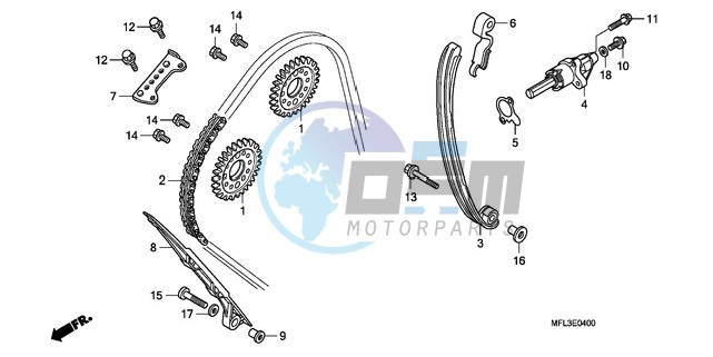 CAM CHAIN/TENSIONER