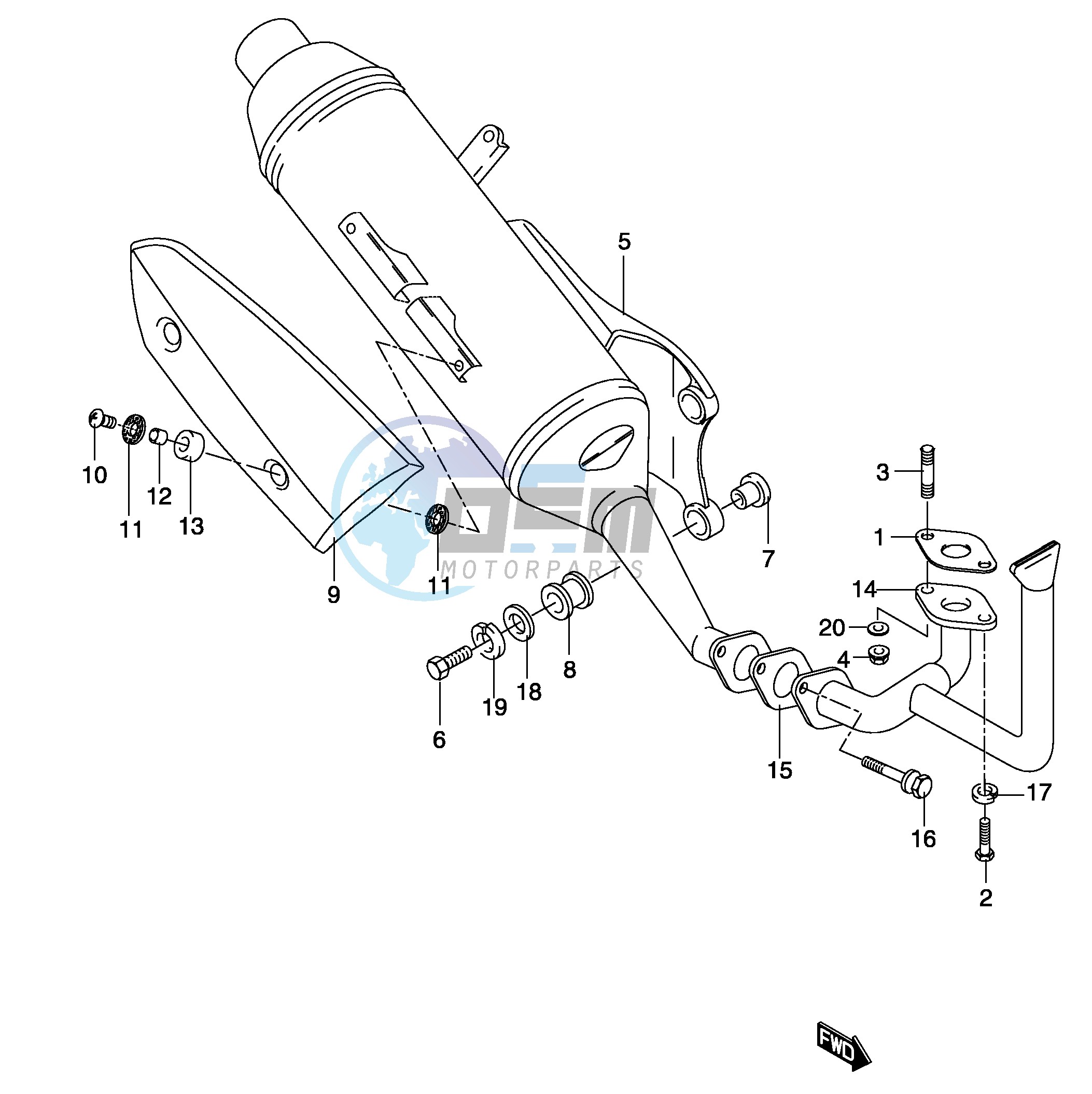 MUFFLER (MODEL K3 K4)