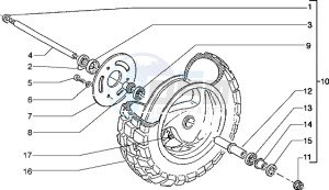 Typhoon 50 X drawing Front wheel