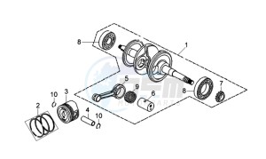 JET 4 125cc drawing CRANKSHAFT