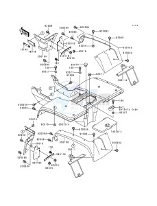 KLF 300 B [BAYOU 300] (B5-B9) [BAYOU 300] drawing REAR FENDER-- S- -