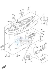 DF 175AP drawing Gear Case