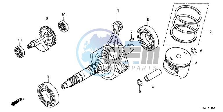 CRANK SHAFT/ PI STON