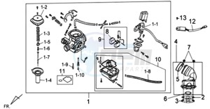 FIDDLE II 50 drawing CARBURATOR