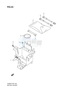 DL650 ABS V-STROM EU-UK drawing BATTERY HOLDER