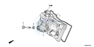 NC700SC drawing CYLINDER HEAD COVER