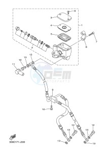 XVS1300A MIDNIGHT STAR (11C9) drawing FRONT MASTER CYLINDER