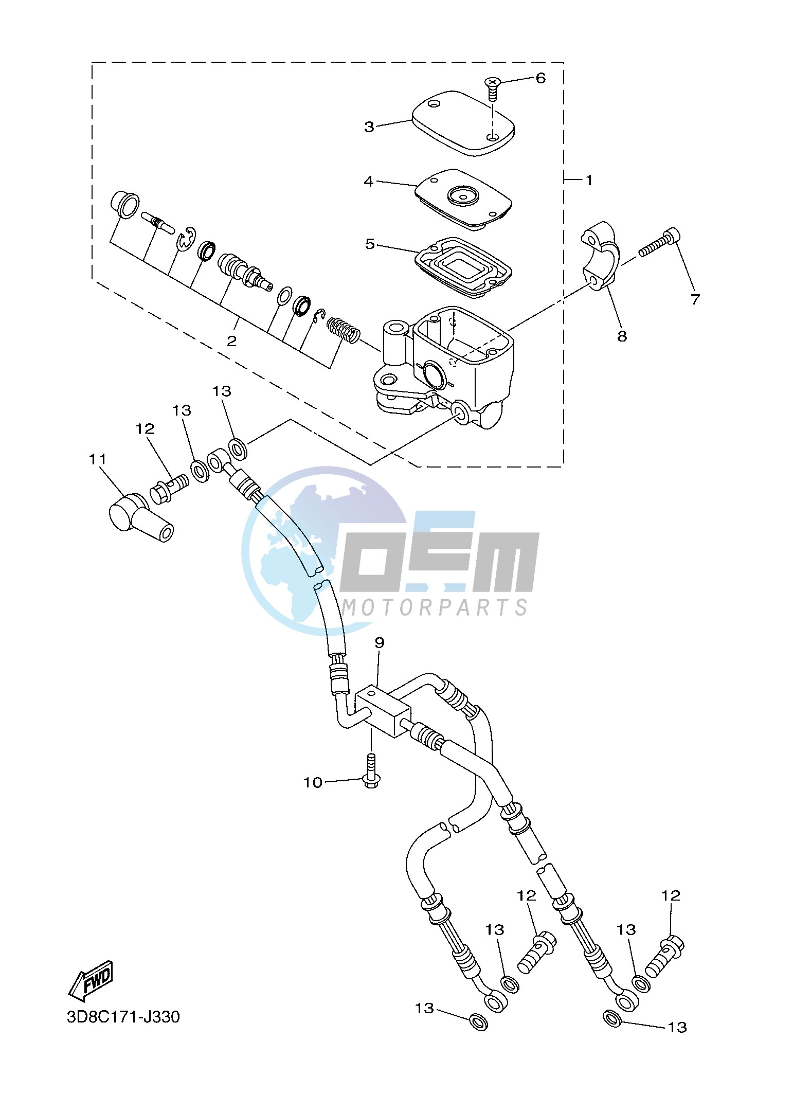 FRONT MASTER CYLINDER