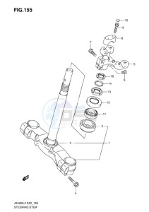 AN400 ABS BURGMAN EU drawing STEERING STEM