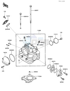 KLT 110 A [KLT110] (A1-A2) [KLT110] drawing CYLINDER HEAD -- KLT110-A3- -