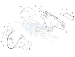 Medley 150 4T ie ABS (EMEA) drawing Handlebars coverages