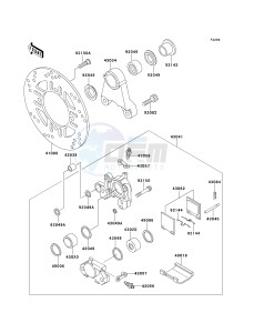 ZX 1100 D [NINJA ZX-11] (D7-D9) [NINJA ZX-11] drawing REAR BRAKE