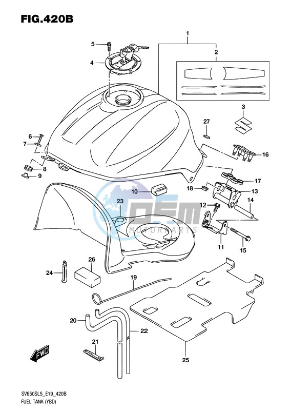 FUEL TANK (YBD)