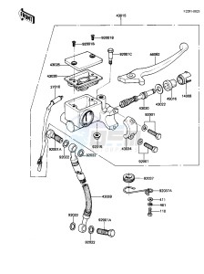 AR 50 A (A1) drawing FRONT MASTER CYLINDER