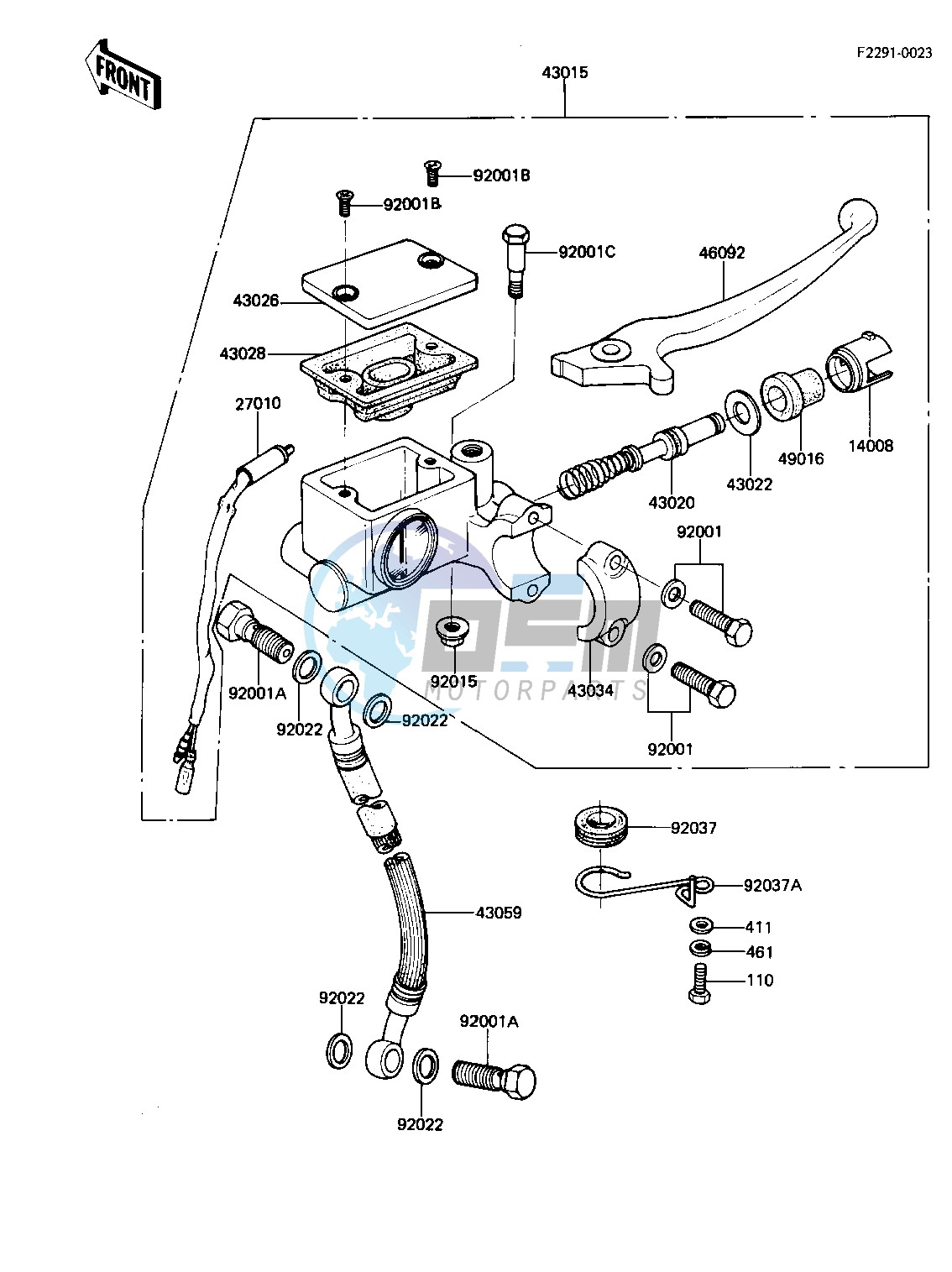 FRONT MASTER CYLINDER