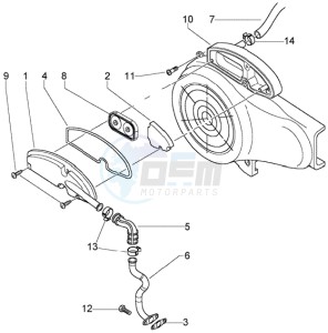 Liberty 50 4t RST Delivery drawing Secondairy air box