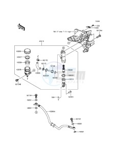 Z800 ZR800AEF FR GB XX (EU ME A(FRICA) drawing Rear Master Cylinder