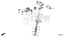 TRX250XA Europe Direct - (ED) drawing STEERING SHAFT