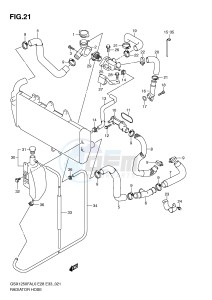 GSX1250FA (E28-E33) drawing RADIATOR HOSE