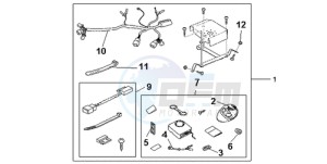 ST1300A9 CH / ABS MME - (CH / ABS MME) drawing SECURITY KIT