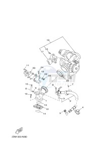 YP125R X-MAX125 X-MAX (2DM5 2DM5) drawing INTAKE