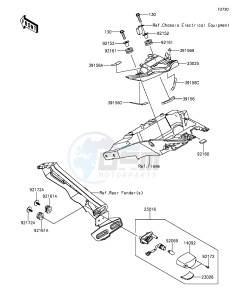 Z1000 ZR1000FFF FR GB XX (EU ME A(FRICA) drawing Taillight(s)