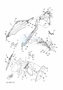 YP400RA XMAX 400 ABS (BL13) drawing FENDER