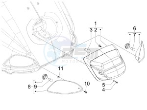 S 125 4T E3 drawing Tail light - Turn signal lamps