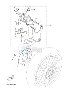 MT125 MT-125 (5D7C 5D7C 5D7C 5D7C) drawing REAR BRAKE CALIPER