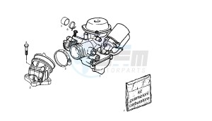 GP1 LOW SEAT - 125 CC VTHPS1B1A EU3 drawing CARBURATOR