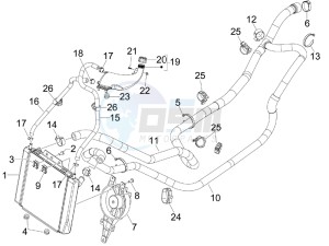 MP3 400 rl Touring drawing Cooling system