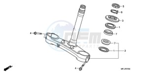 CBR1000RAA F / ABS CMF drawing STEERING STEM