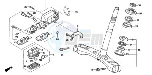 NSS250EX FORZA EX drawing STEERING STEM