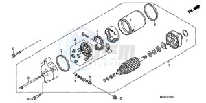 ST1300A9 ED / ABS MME drawing STARTING MOTOR