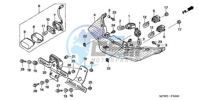 REAR COMBINATION LIGHT (E,ED,EK,F)