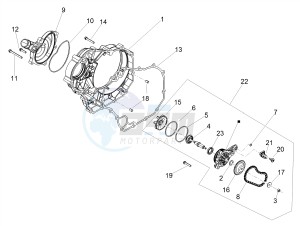 SHIVER 900 E4 ABS NAVI (NAFTA) drawing Water pump