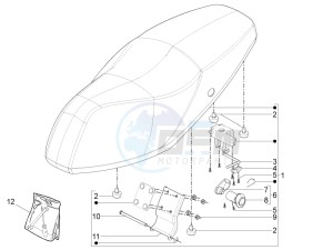 Typhoon 50 4T 4V E2 (NAFTA) drawing Saddle/seats