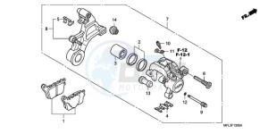 CBR1000RA9 UK - (E / ABS MKH MME) drawing REAR BRAKE CALIPER