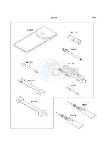 VN 750 A [VULCAN 750] (A6F) A6F drawing OWNERS TOOLS