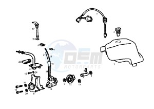 SENDA SM X-RACE - 50 cc drawing OIL PUMP