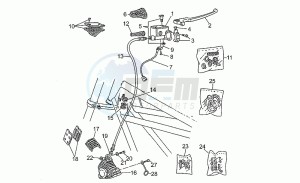 SP 750 drawing Front master cilinder