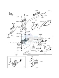 Z800 ZR800CDS UF (UK FA) XX (EU ME A(FRICA) drawing Handlebar