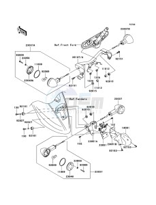 VN900 CLASSIC VN900BCFA GB XX (EU ME A(FRICA) drawing Turn Signals