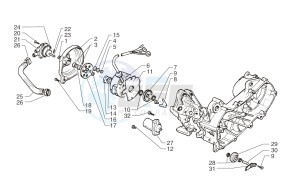 Ark LC RACING- Color: Red-White 200 drawing Flywh.magn. - Water pump