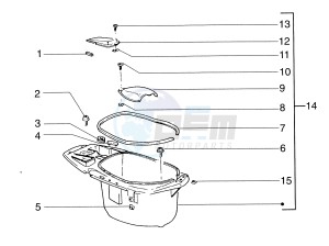 Skipper 125-150cc drawing Helmet compartment