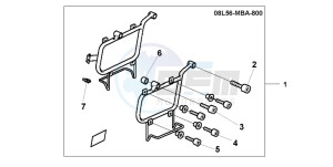 VT750C2 drawing LEATHER S/B STAY