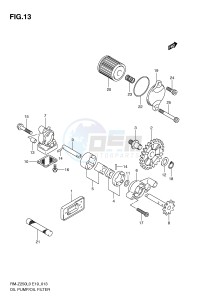 RM-Z250 (E19) drawing OIL PUMP