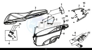 MASK 50 (XE05W1-IT) (L7-L9) drawing SEAT REAR GRIP / MASK 50 (XE05W1-IT) (L7-L9)