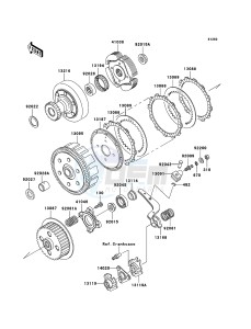 KLF300 KLF300-B18 EU GB drawing Clutch